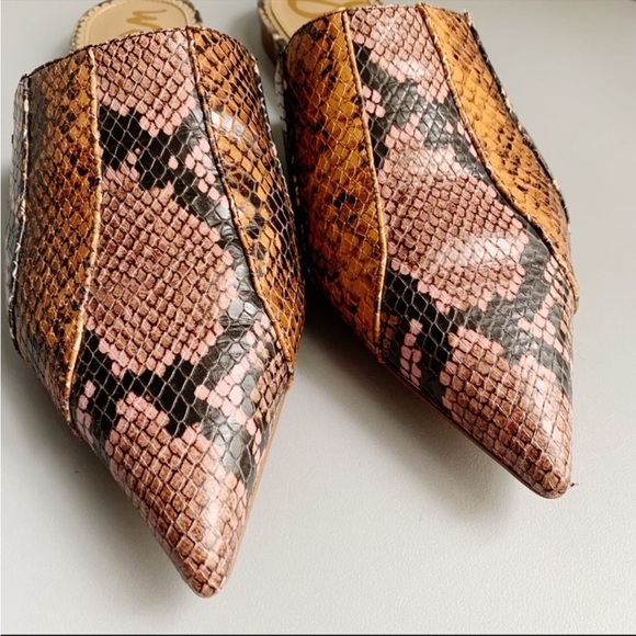 Sam Edelman Serena Snakeskin Slides - Picture 6 of 11